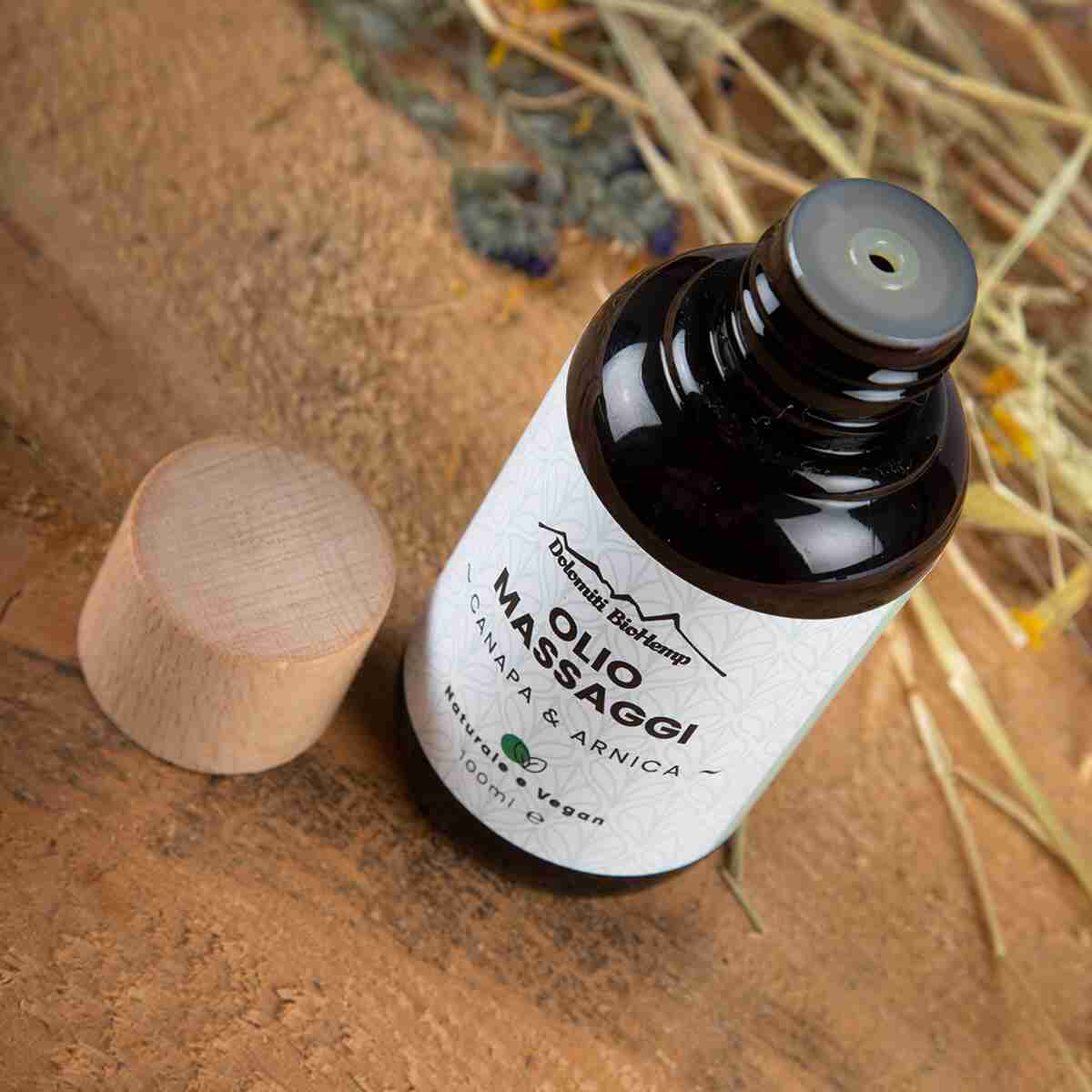 olio massaggi canapa